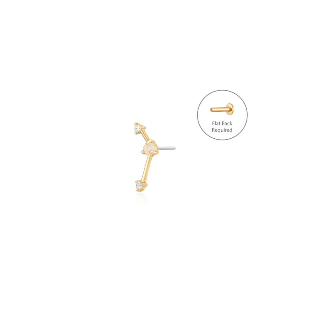 14k Opal & Diamond Constellation Threadless Top - Peterson MADE