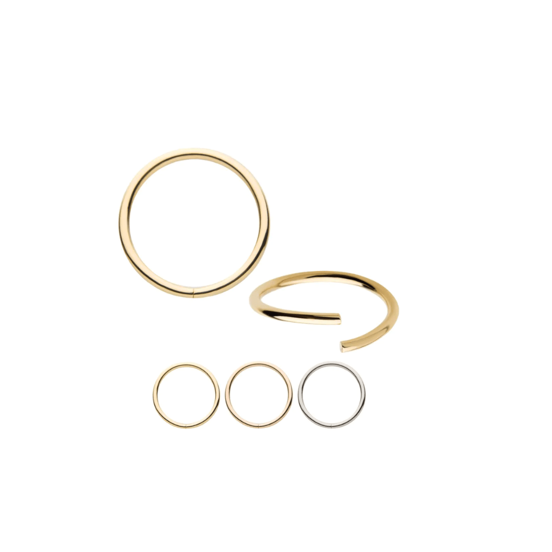 14k Solid Gold Seam Ring - Peterson MADE
