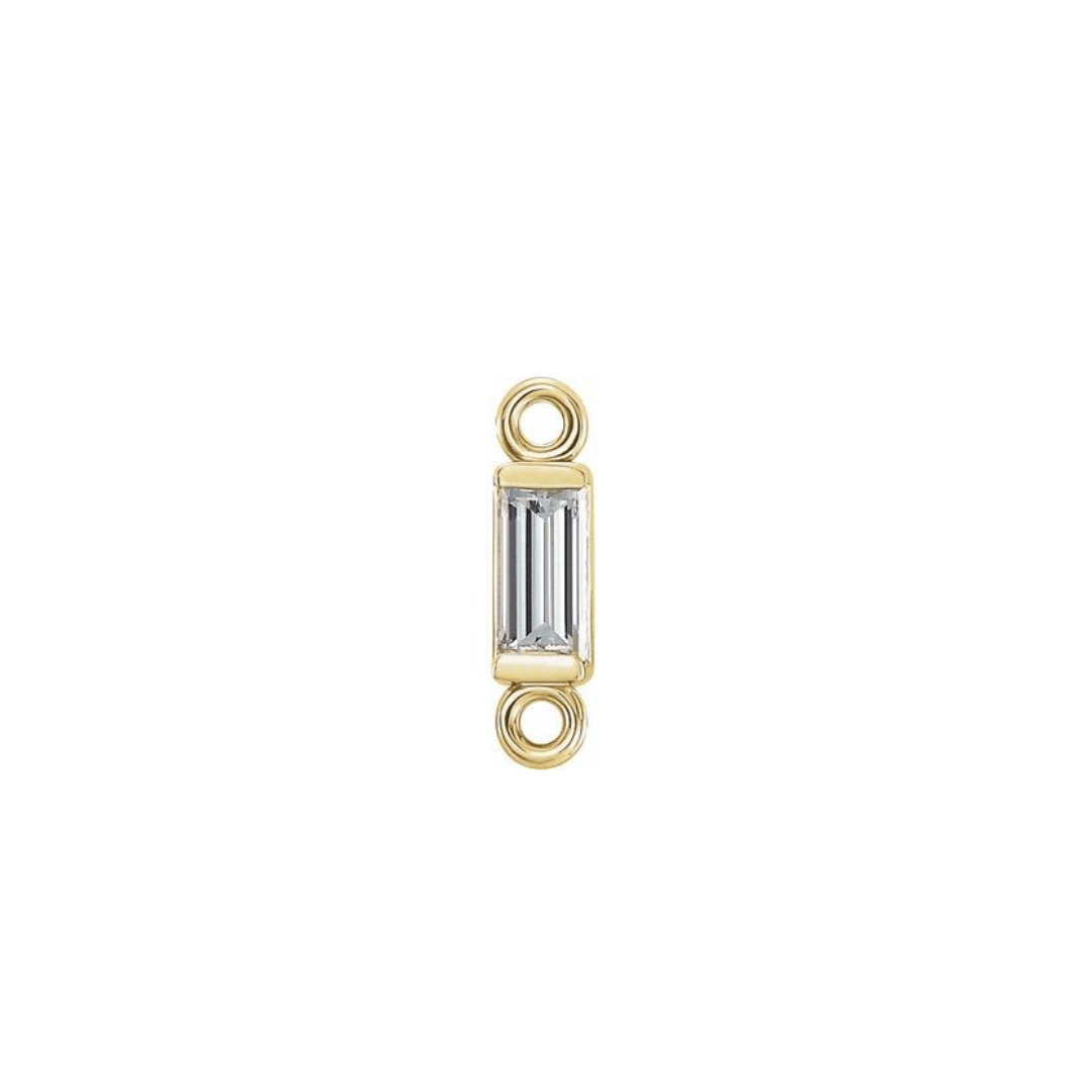 Diamond Baguette Center Charm Link - Peterson MADE