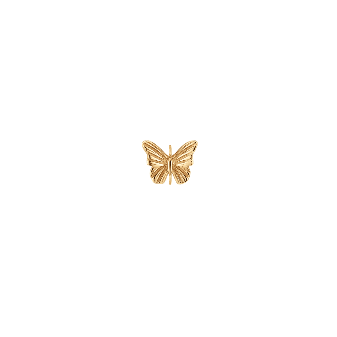 Flutter Butterfly Charm Link 14kyg - Peterson MADE