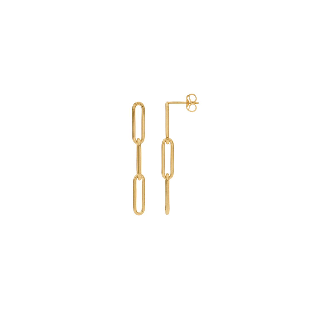 Paperclip Drop Studs Earrings - Peterson MADE