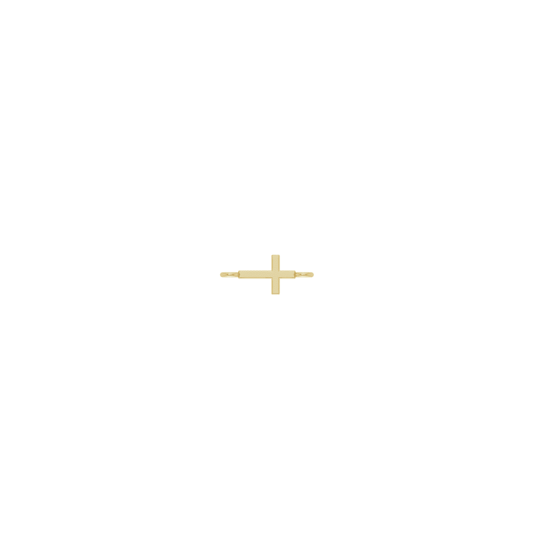 Tiny Classic Cross Link 14k - Peterson MADE