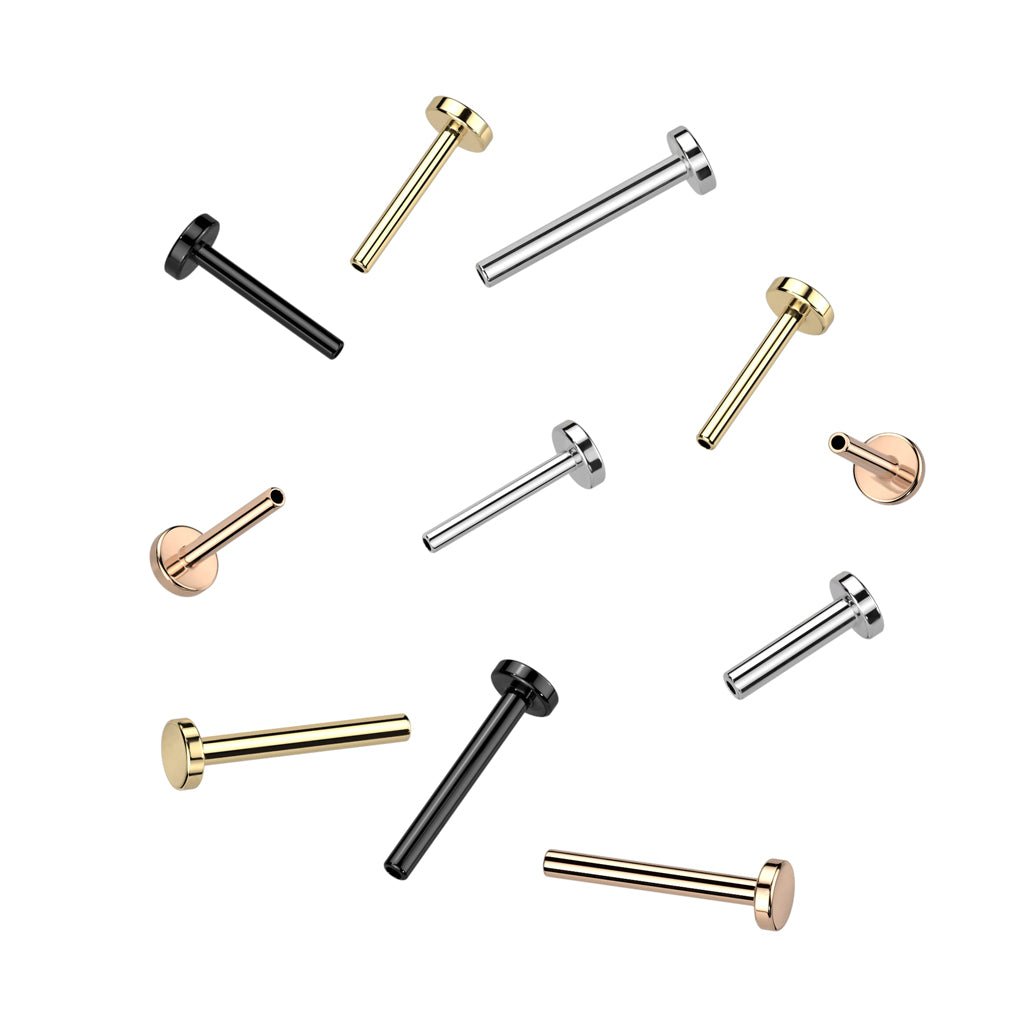 Titanium Threadless Labret Flatbacks - Peterson MADE