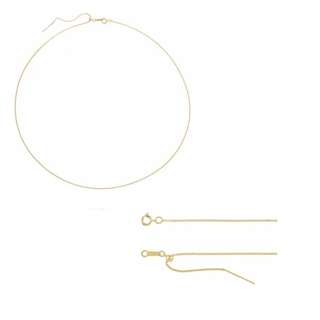 1 mm Box Chain - Adjustable Threader 16-22" - Peterson MADE