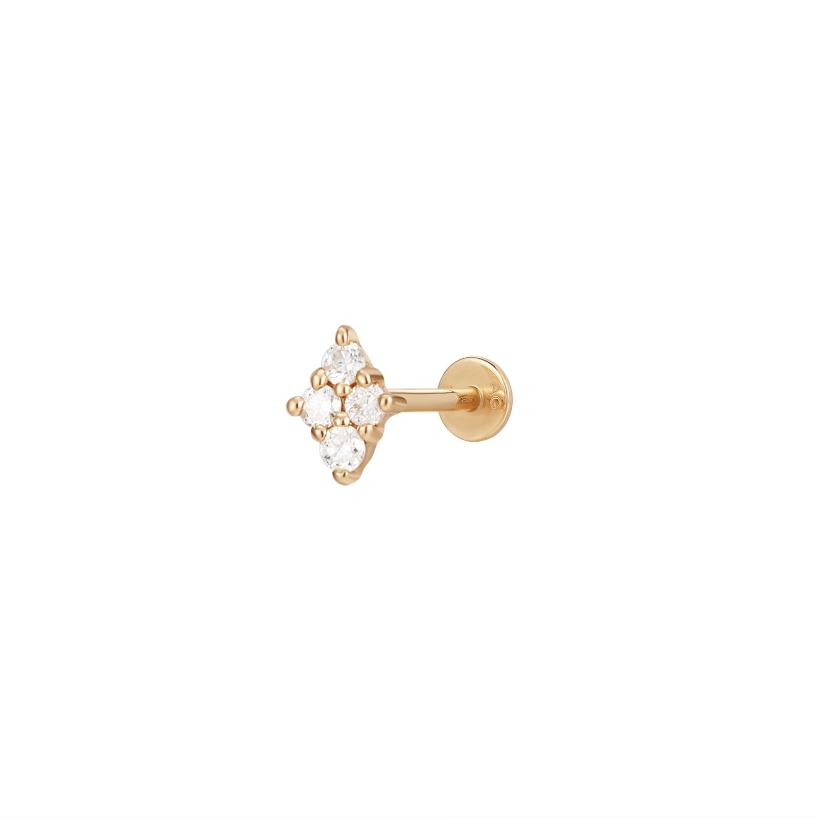 Modern Kite Diamond Piercing Earring- Peterson MADE