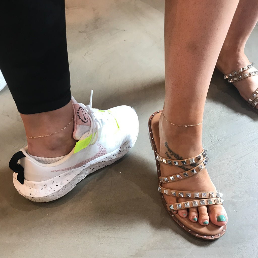 Forever Linked Anklets.  Besties.  Permanent Jewelry CLT. 