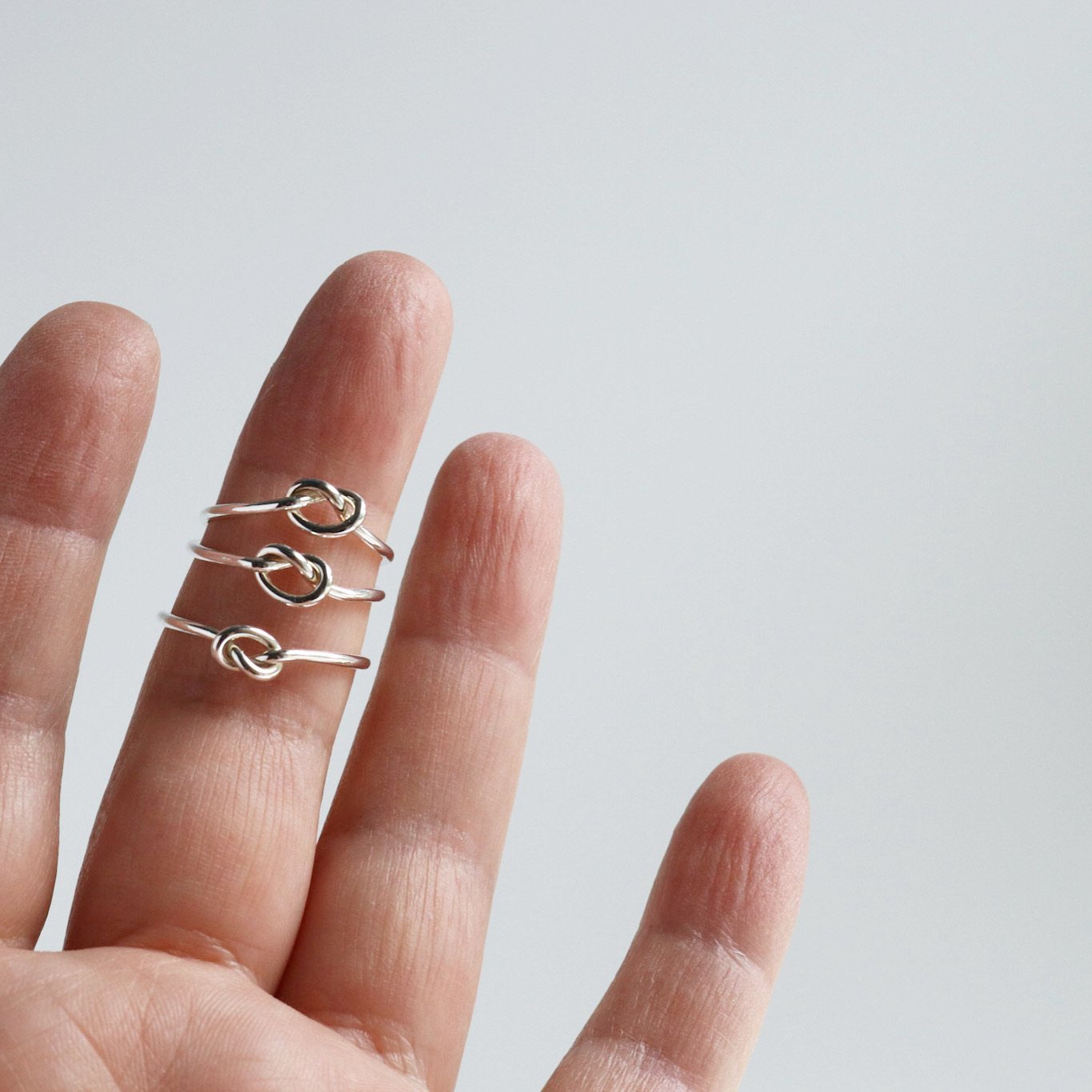Love Knot Ring - Sterling Silver & Gold - Peterson MADE