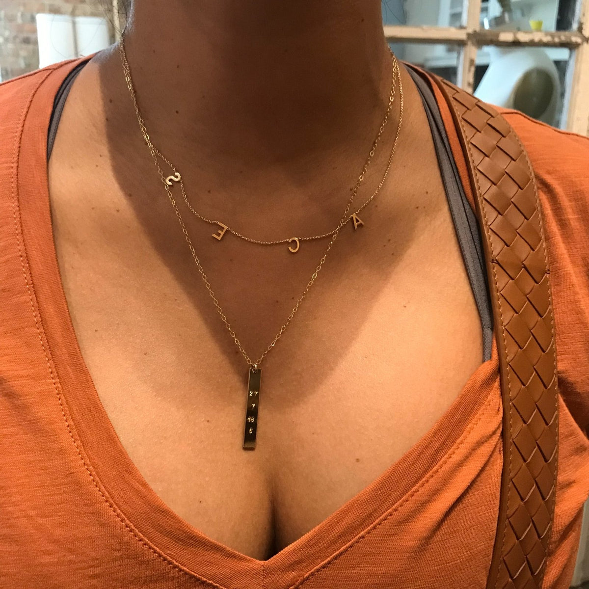 Lucy - Vertical Bar Necklace - Peterson MADE