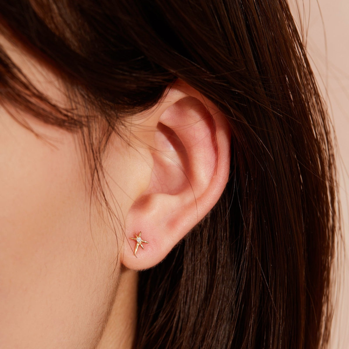 Diamond Starburst Piercing Earring - Peterson MADE