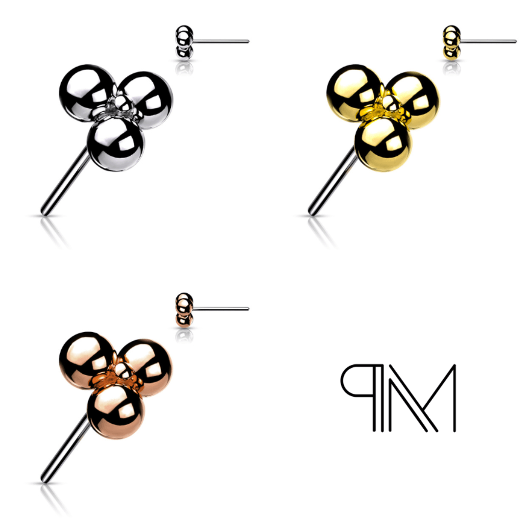 Titanium Trinity Ball Threadless Top - Peterson MADE